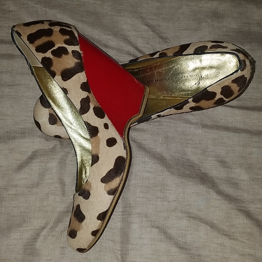 Guiseppe Zanotti Design Animal Print Wedge - Picture 2 of 7